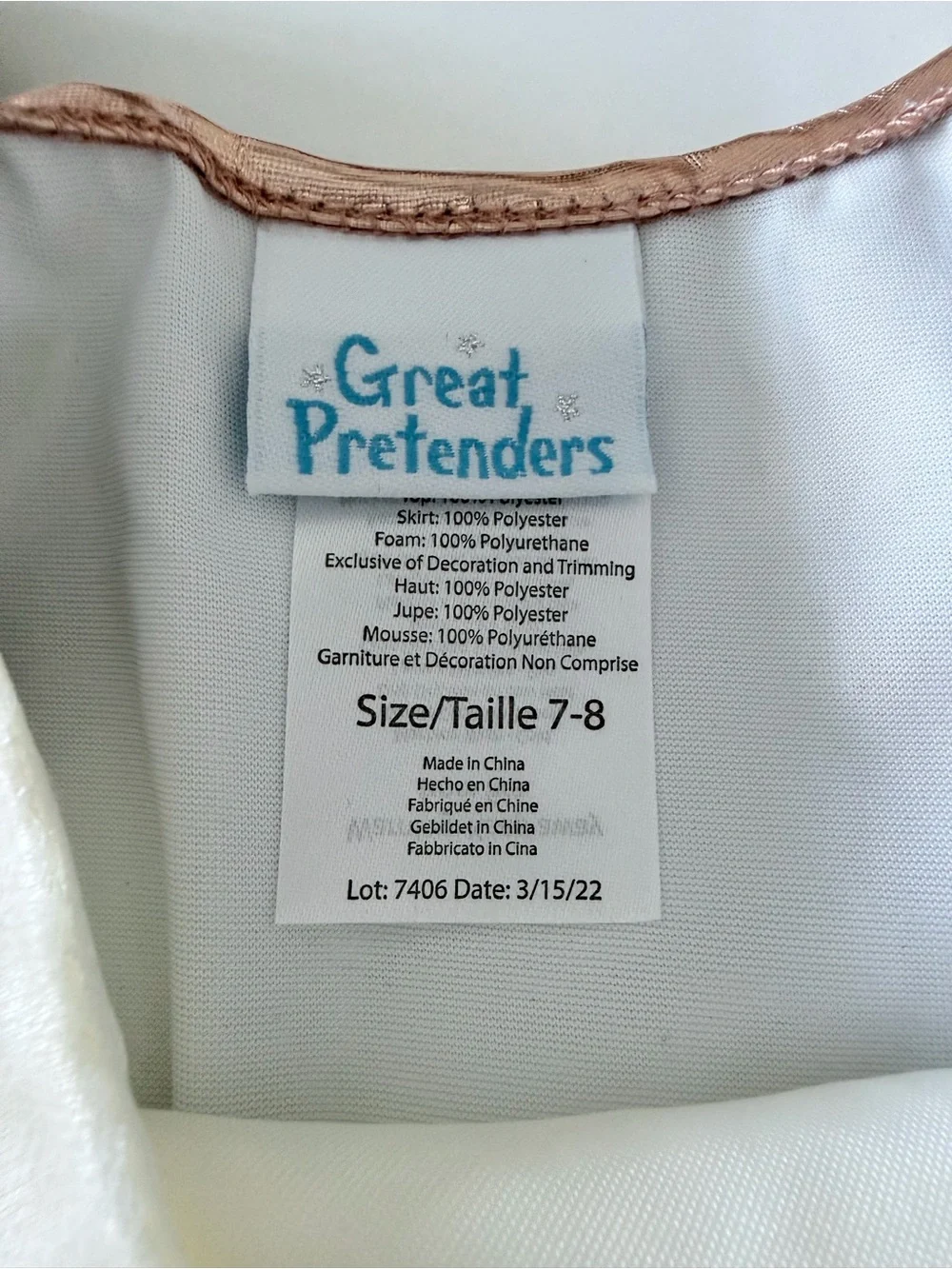 Great Pretenders Deer Costume Size 7/8 - NEW